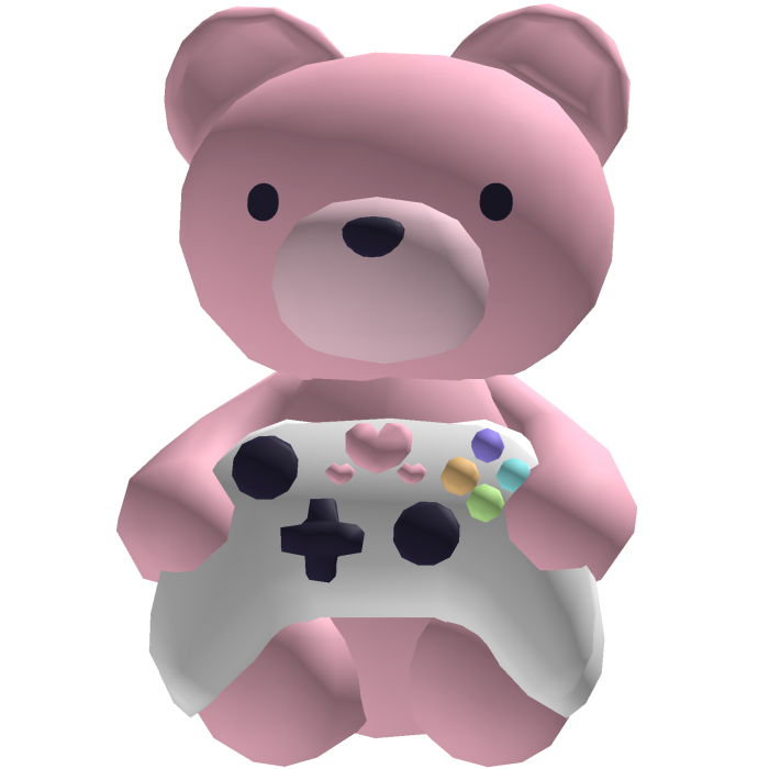 Gaming Bear Gamer Pink