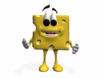 blocks of discombobulated cheese