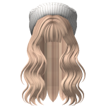 Lush Long Wavy Hair with Beanie (Blonde)