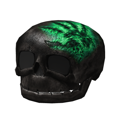 Black/Teal Scorched Riddling Skull Recolor Addon