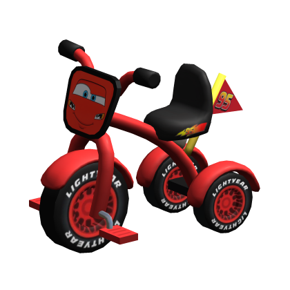 Lighting Racecar Red Tricycle
