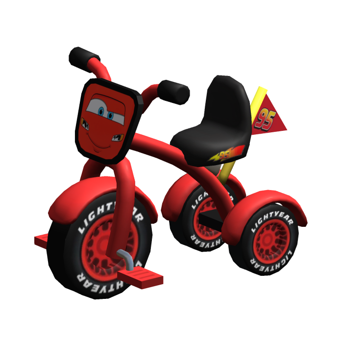 Lighting Racecar Red Tricycle