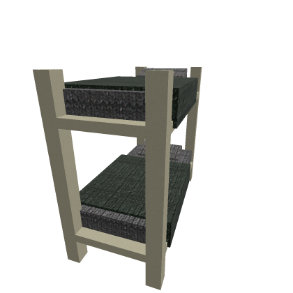 Unturned bunk beds