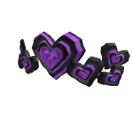 Glowing Amethyst Heart Crown