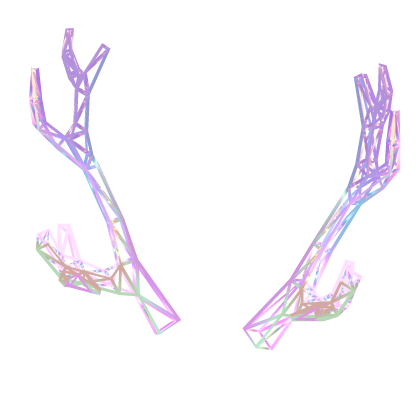 Opal Prismatic Hologram Antlers