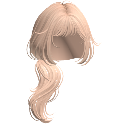 Wispy Wolfcut Side Ponytail Blonde Roblox item