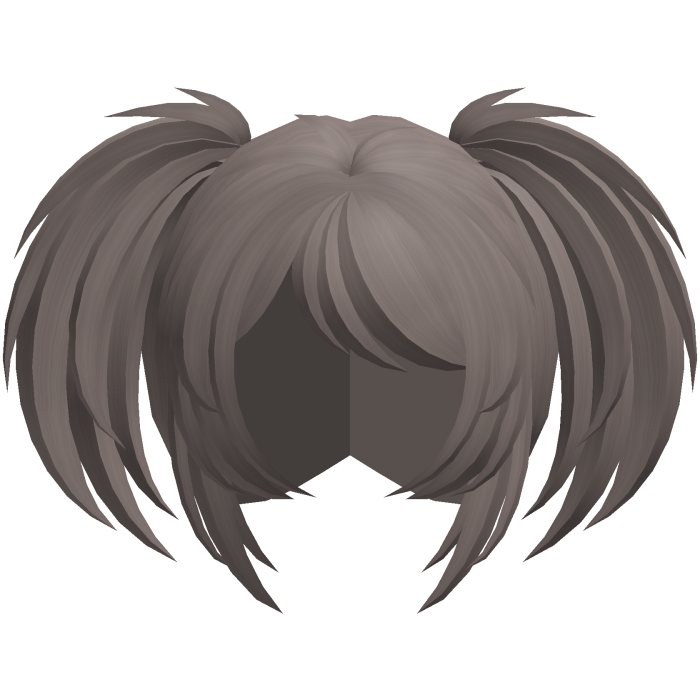 emo vkei moe fluffy pigtails ash brown