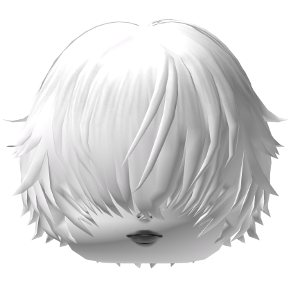 Shy Emo Girl Hair White