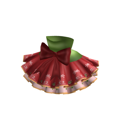 Dolly Ribbon Dress In Christmas