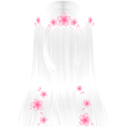 Glowy Sakura Princess Hime Cut (White) Roblox item