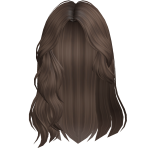 Beach Swept Wavy Hair w/ Shell Charms (Brown)