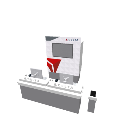 New! Delta Air Lines gate podium