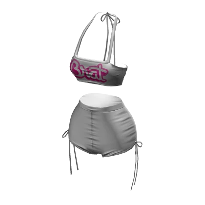 Brat White Cute Summer Beach Bikini Swimsuit Roblox Item Rolimon s