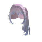 [FREE] ponytail hair w strands love cotton candy