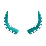 Cyan Mystic Horns