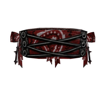 Classic Red Paisley Corset Blindfold (3.0)