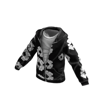 Designer Tears Hoodie Black