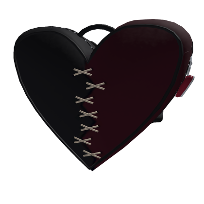 Black Broken Heart Backpack - 3.0 Roblox item