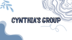 Cynthia's chill group