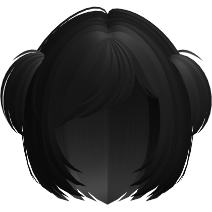 adorable bob with baby pigtails in black