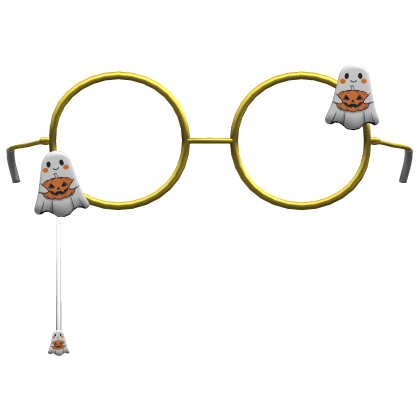 yellow halloween ghost eyewear