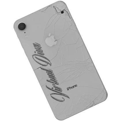 White Cracked Phone (Front)