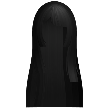 long cut up hime doll hair in black thumbnail