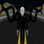 slenderman in the town