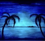 Vibrant blue