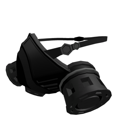 Pure Black Sci-fi Valk Gas Mask