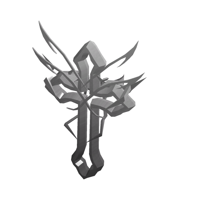Silver White Cross for Korblox