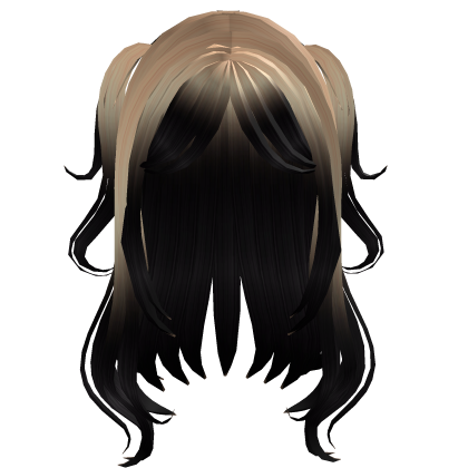 Blonde to Black Anime Girl Hair Roblox item