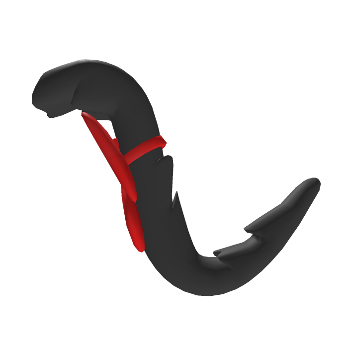 Gray Cat Tail With Ribbon