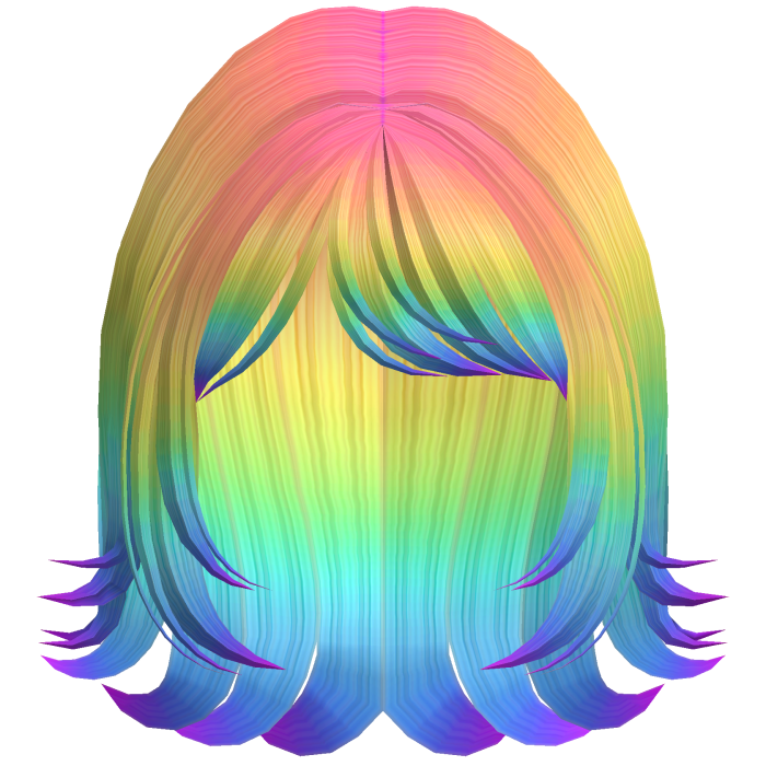 Soft Flipped Short Bob (Rainbow)
