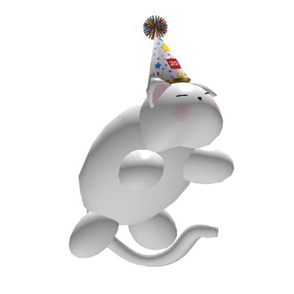 Kawaii Confetti Canon Birthday Cat (Addon)