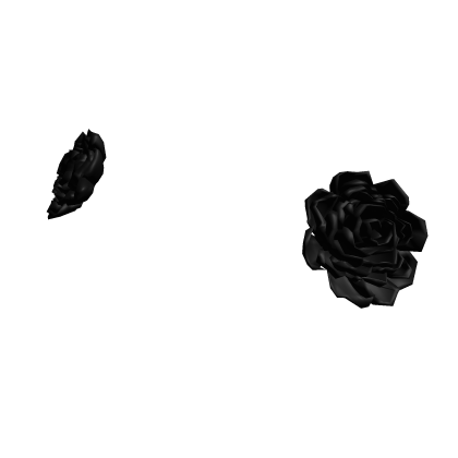 Black Hair flower clips Roblox item