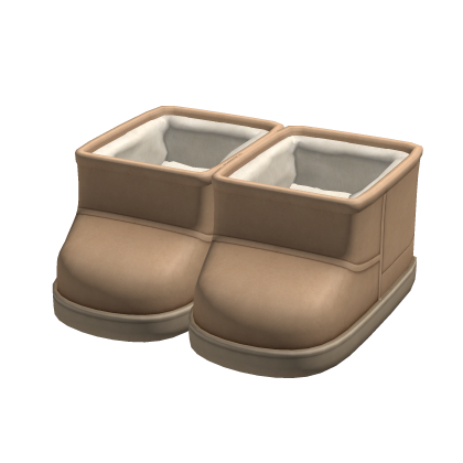 Beige Fluffy Winter Boots thumbnail