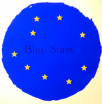 Blue. Stars