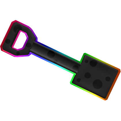 Cartoony Rainbow Sponge Spade Roblox item