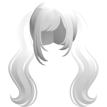 white long wavy moe dolly pigtails
