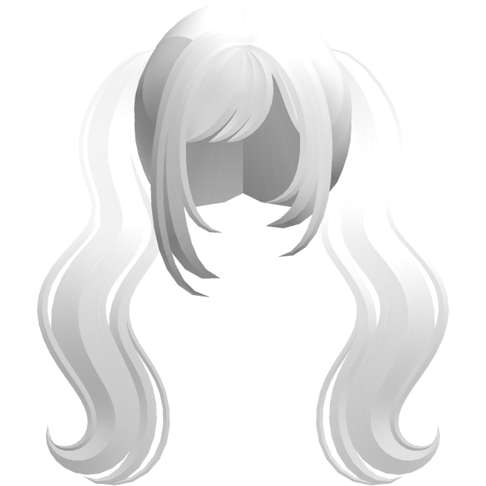 white long wavy moe dolly pigtails