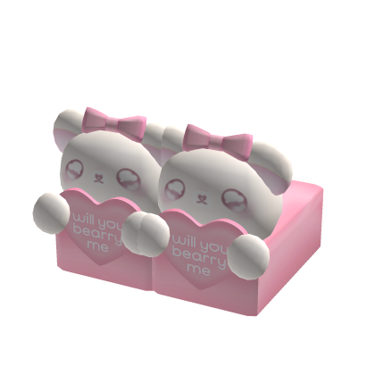 Valentines White Bear Slippers 3.0 💘 thumbnail