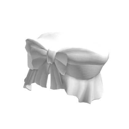 White Cropped Bow Top thumbnail
