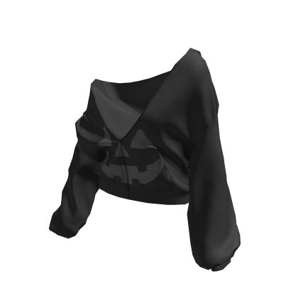 🎃 Halloween Pullover Baggy Hoodie Black