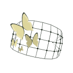 Yellow Butterfly Veil