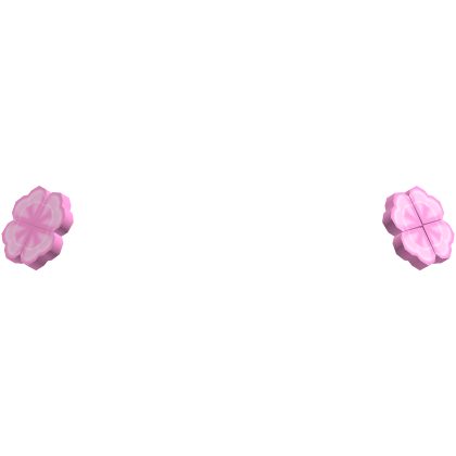 ♡ kawaii pink clover hairclips