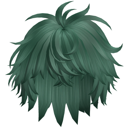 Alt Messy Shaggy Spiky Hair (Green) Roblox item
