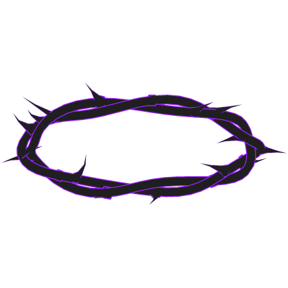 Glowing Thorn Halo Black Purple Roblox item