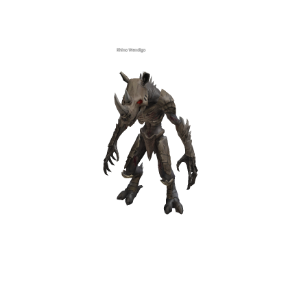 Horror Rhino Wendigo Monster NPC - Boss Scripted