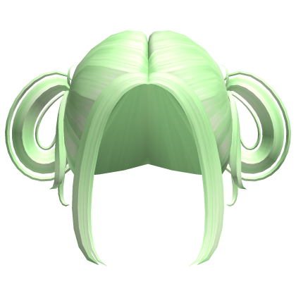 -',ৎ Grunge Loose Side Buns in Green
